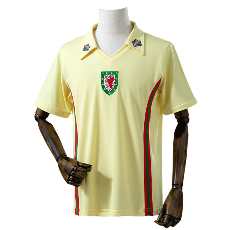 Wales retro fotballdrakt 1976-79 bortedrakt