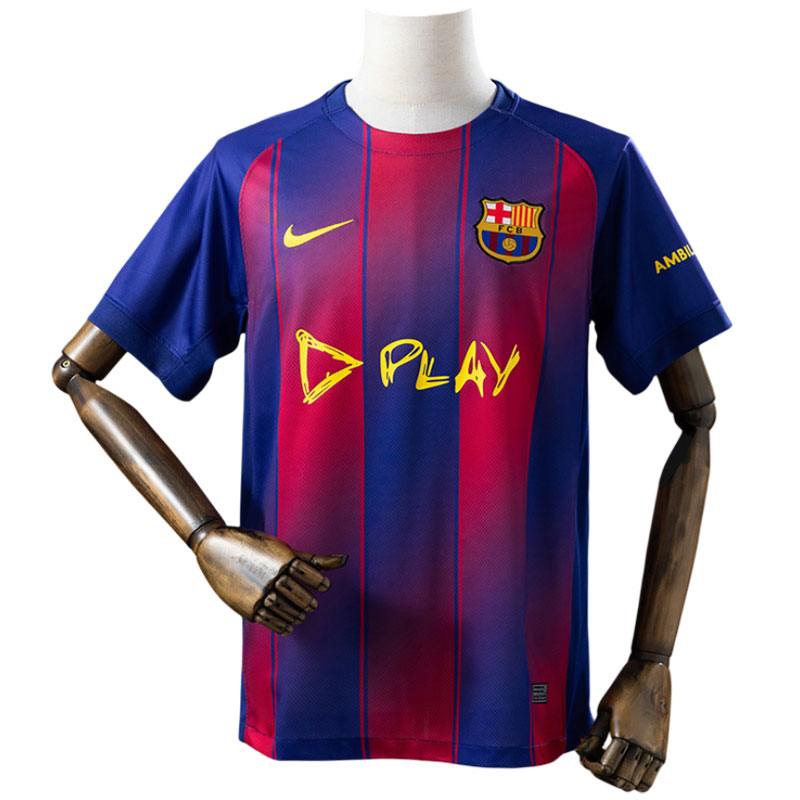 Barcelona 25/26 Ed Sheeran hjemmedrakt - herre fotballdrakt