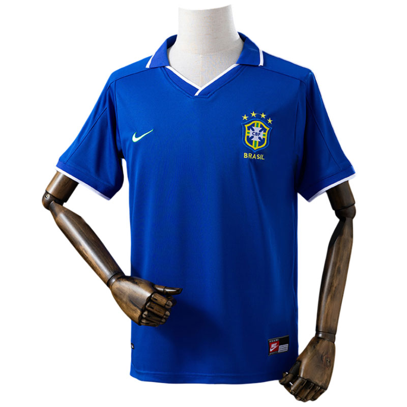 Brasil 1997 bortedrakt retro - kortermet fotballdrakt til herrer