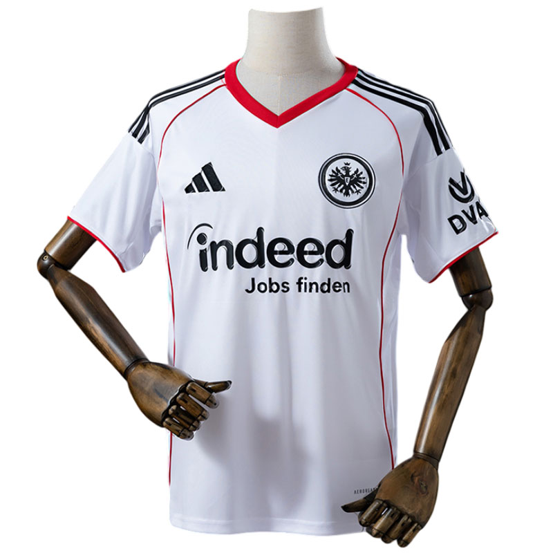 Eintracht Frankfurt hvit bortedrakt 2025/26 for menn