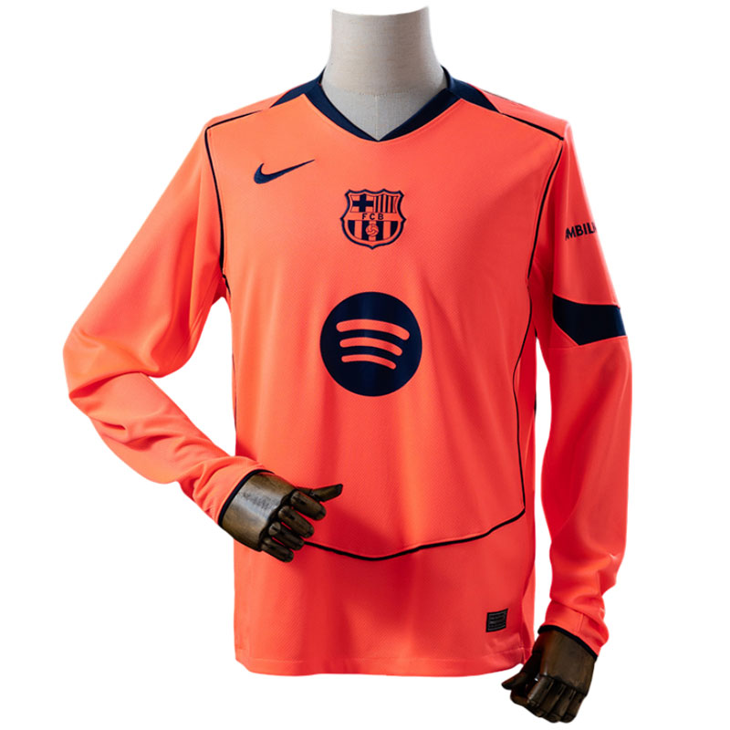 FC Barcelona 25/26 tredjedrakt - langermet fotballdrakt for herre