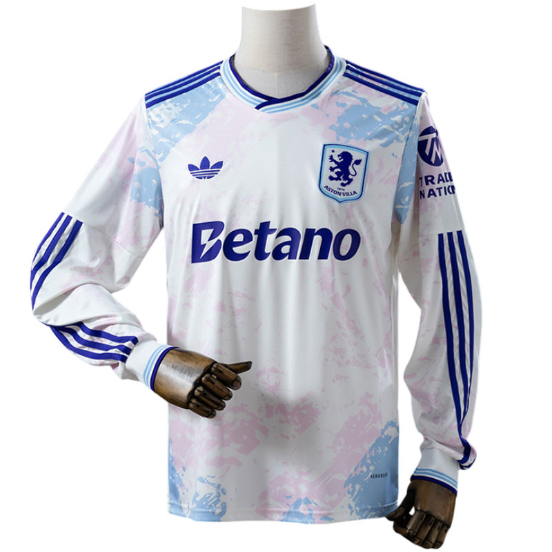 Herre Aston Villa tredjedrakt 2025/26 - langermet fotballdrakt