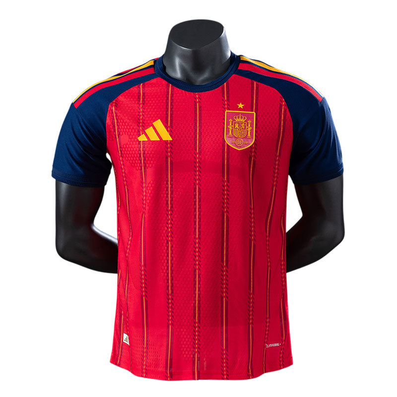 Herre Spania fotballdrakt 2026 VM - hjemmedrakt med trykk