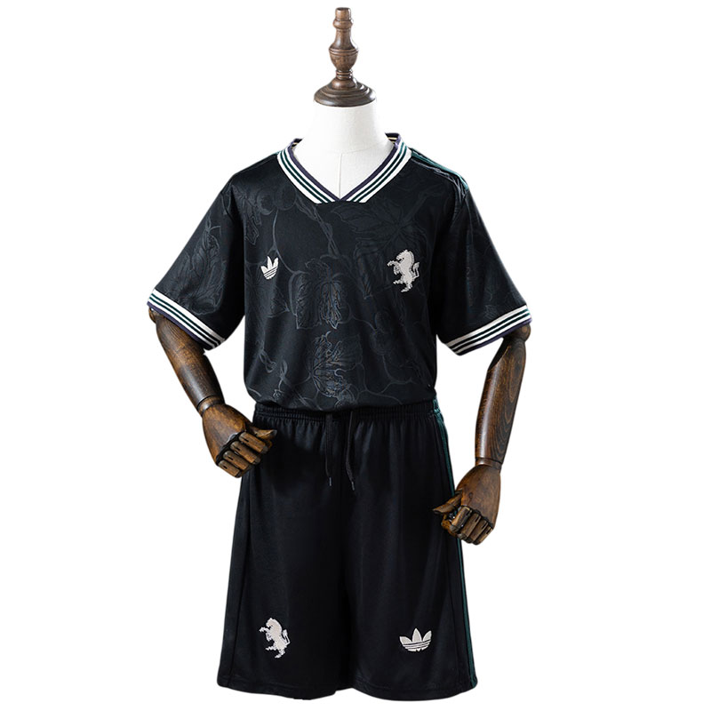 Juventus 2025/26 tredjedrakt til barn - svart draktsett