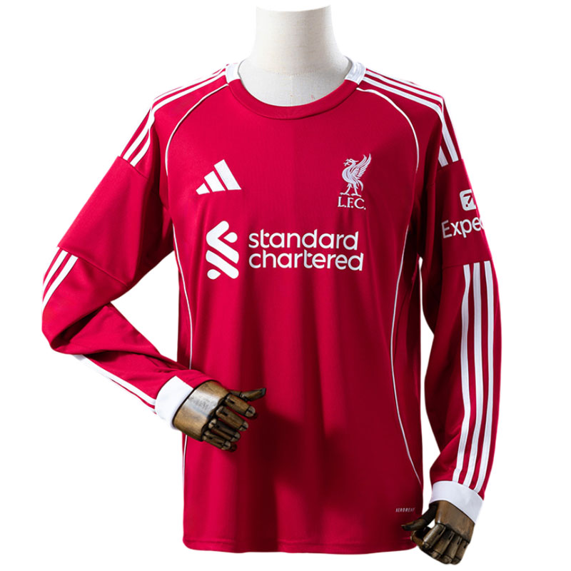 Liverpool 2025/26 hjemmedrakt - rød langermet drakt