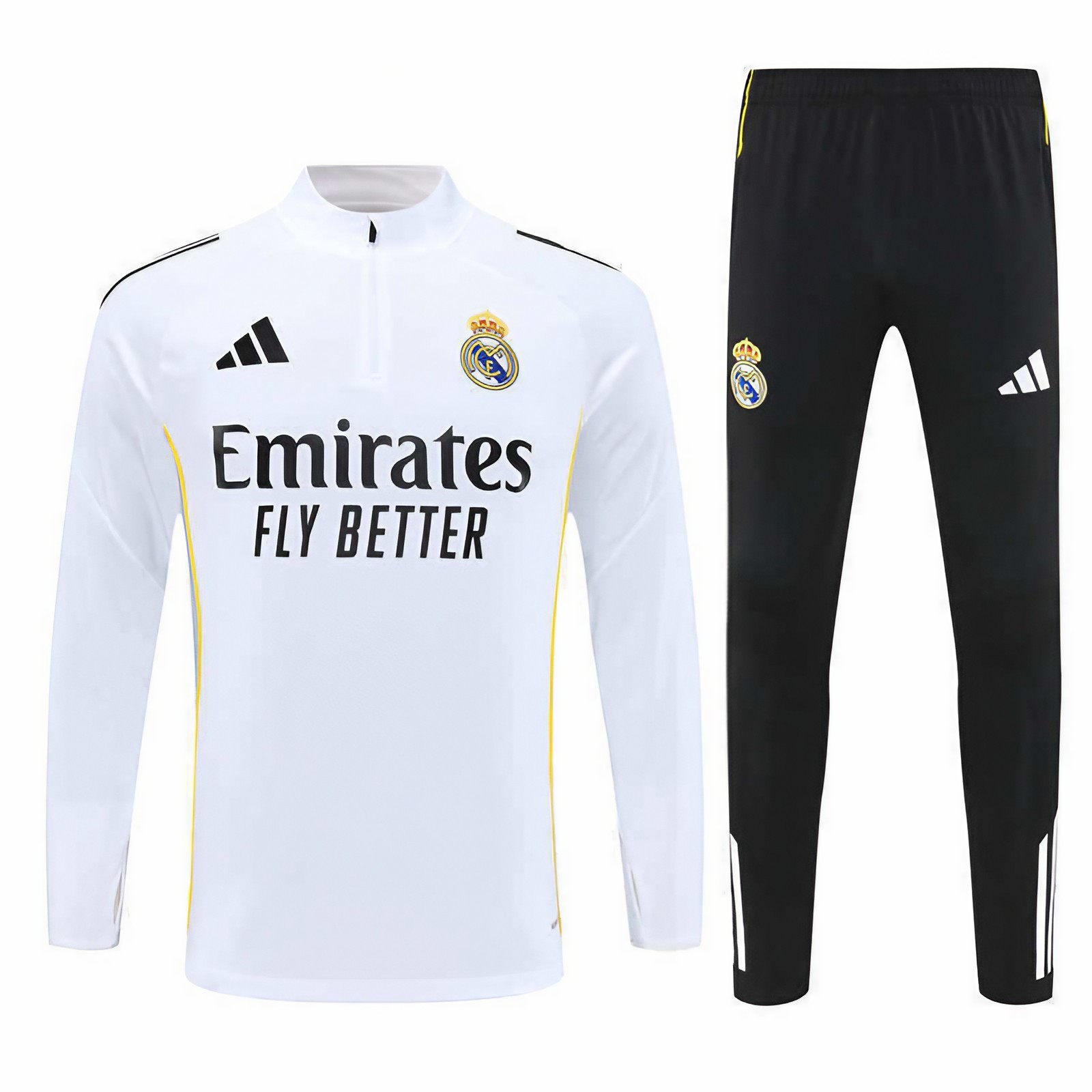 Real Madrid 25/26 treningsdrakt - half zip topp og treningsbukse