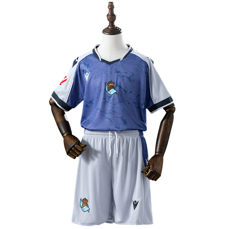 Real Sociedad barn bortedrakt 2025/26 - drakt + shorts