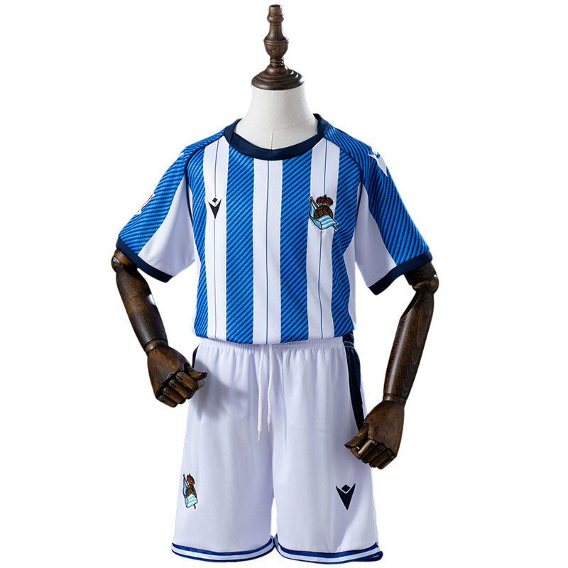 Real Sociedad hjemmedrakt 2025/26 barn - fotballdrakt med shorts