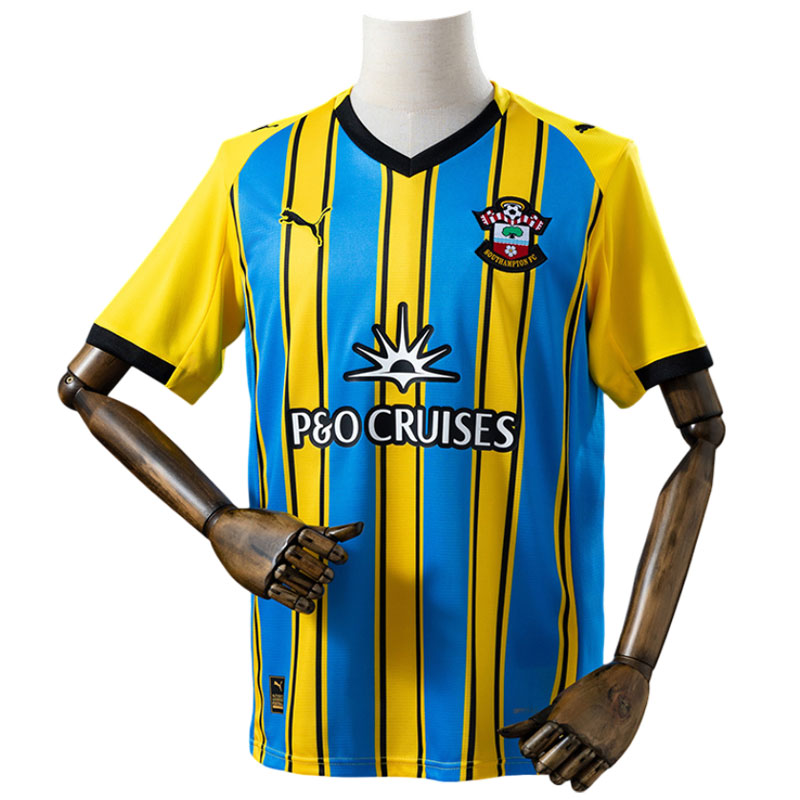 Southampton FC 2025/26 gul bortedrakt til herre
