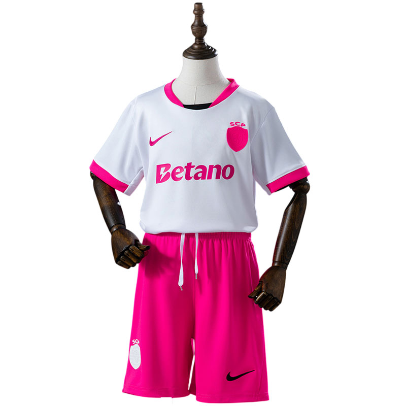 Sporting CP barne drakt 2025/26 - Pink October spesialutgave
