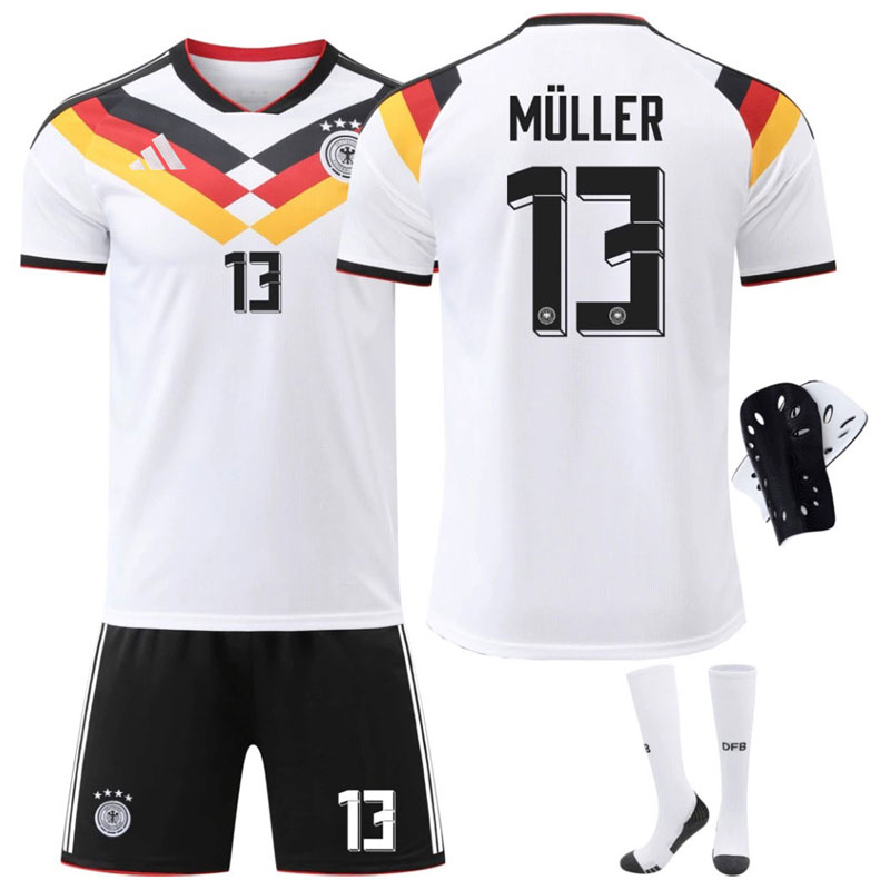 2026 VM Tyskland drakt – Müller 13 hjemmedrakt sett i barn og voksen størrelse