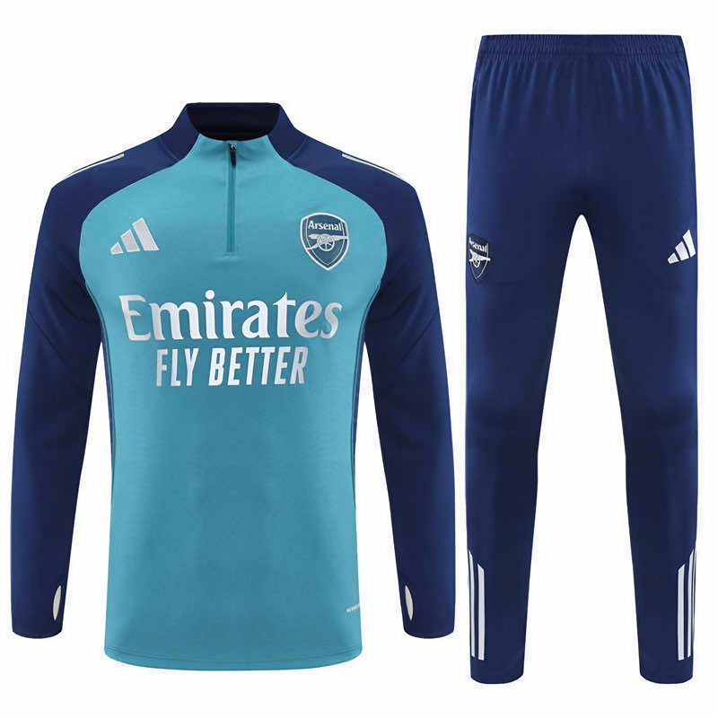 Arsenal treningssett 25/26 Half Zip - himmelblå topp og bukser