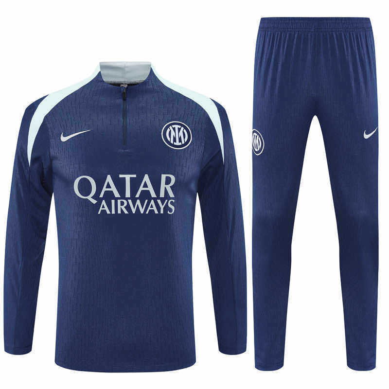 Inter Milan 25/26 Half Zip treningssett – marineblå design