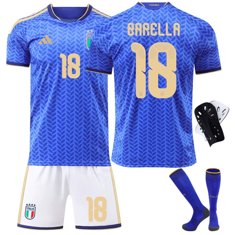 Italia hjemmedrakt barn 2026/27 - Barella 18 trykk