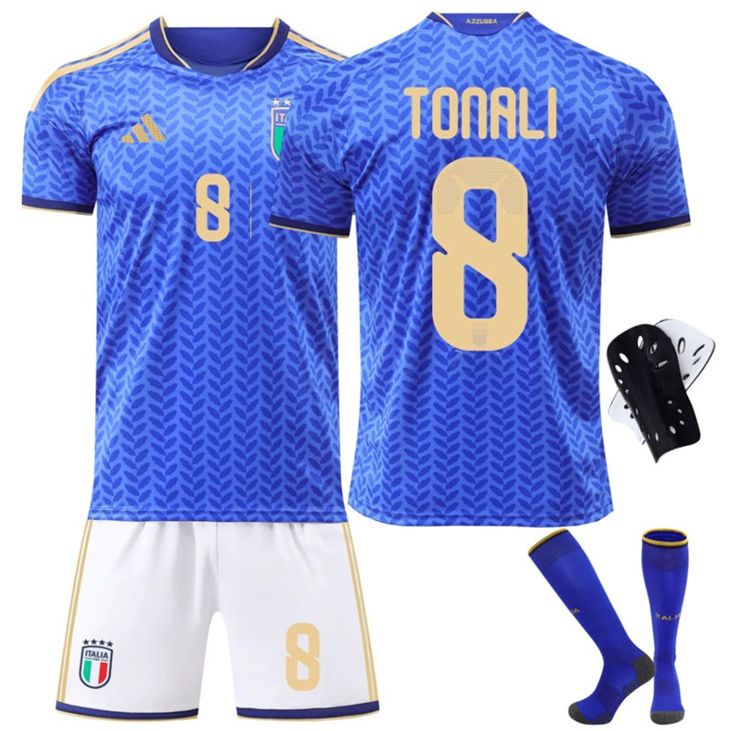 Italia hjemmedrakt barn 2026/27 - Tonali 8 VM barnesett