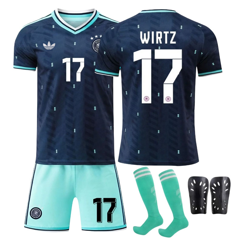 Tyskland 2026 bortedrakt VM – fotballdrakt med WIRTZ 17 trykk