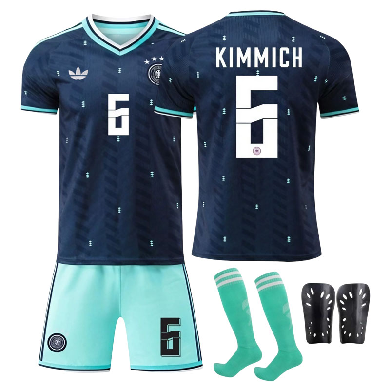 Tyskland VM 2026 bortedrakt med shorts - KIMMICH 6 fotballdrakt