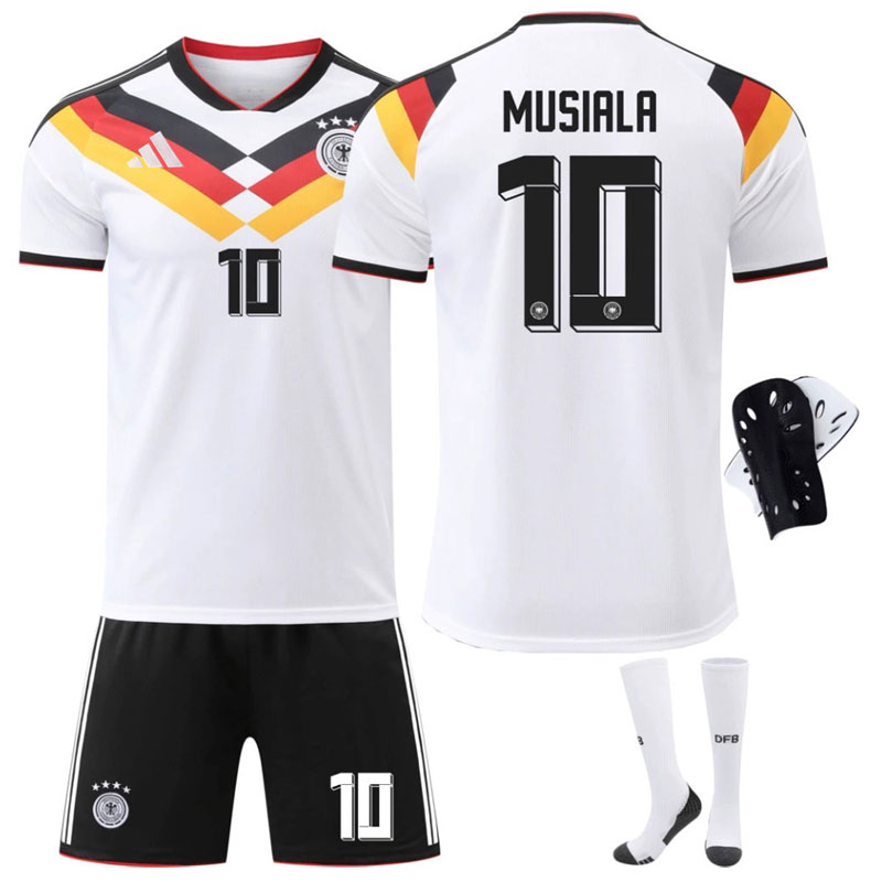 Tyskland VM drakt 2026 - hvit hjemmedrakt med Musiala 10 trykk