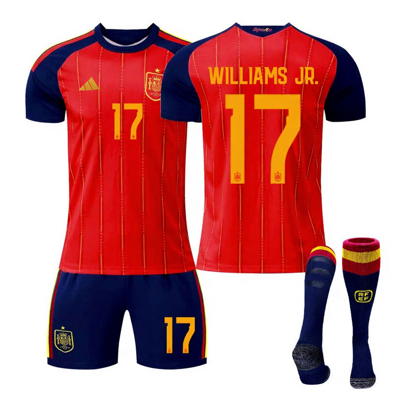 Williams Jr. 17 Spania 2026/27 hjemmedrakt VM - komplett fotballdraktsett