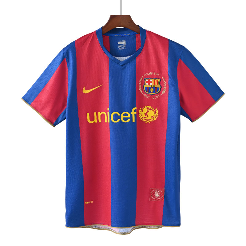 Barcelona retro drakt 07/08 - hjemmedrakt for menn