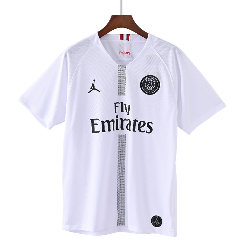 PSG retro fotballdrakt 2018/19 Champions League hvit bortedrakt herre