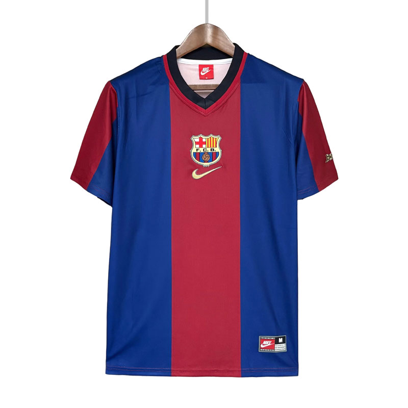 Barcelona 1998/99 hjemmedrakt herr - retro kortermet