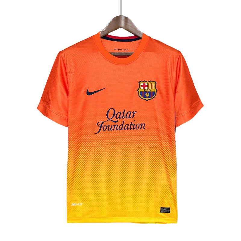 Barcelona 2012/13 retro bortedrakt - Oransje fotballdrakt herre