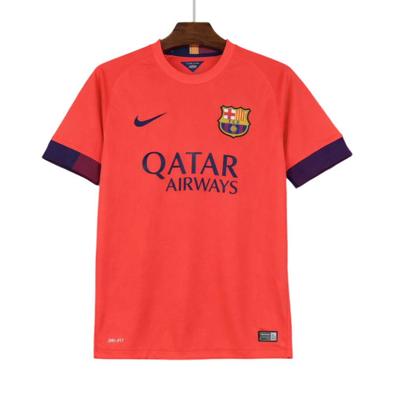 Barcelona 2014/15 retro bortedrakt – oransje fotballdrakt
