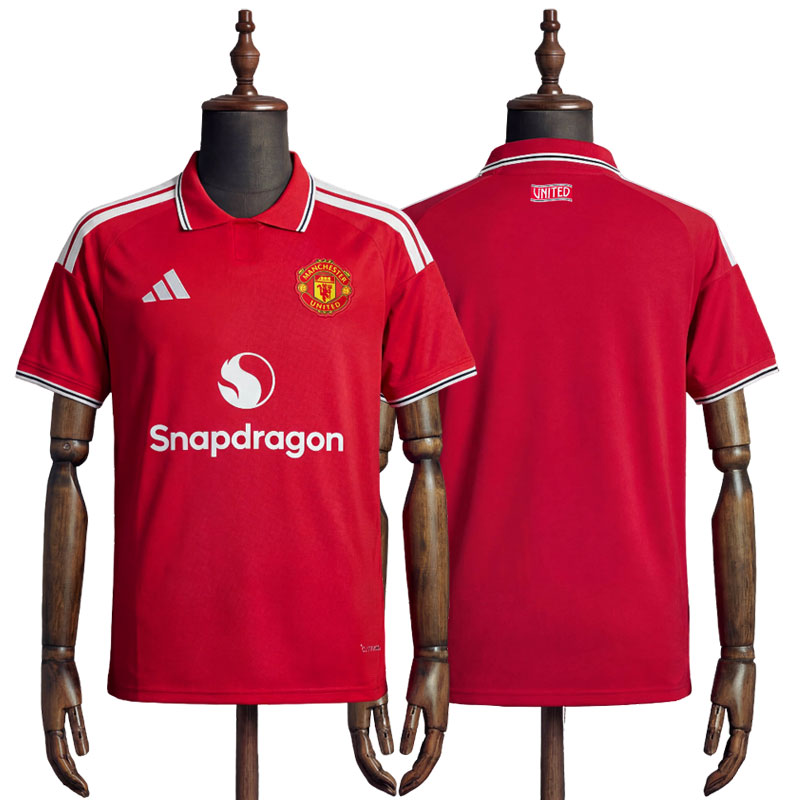 Billig Manchester United hjemmedrakt 2026/27 - rød drakt herre kortermet