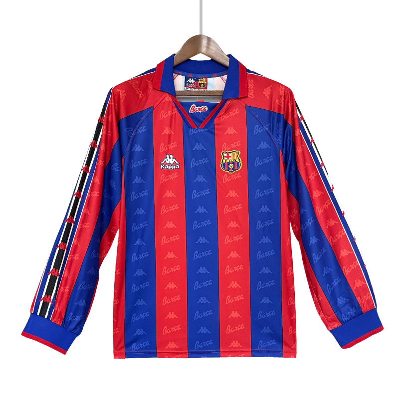 FC Barcelona 1995/97 retro hjemmedrakt langermet
