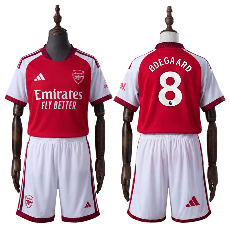 Arsenal 2026/27 Hjemmedrakt Barn Ødegaard 8 – Fotballdrakt med Shorts