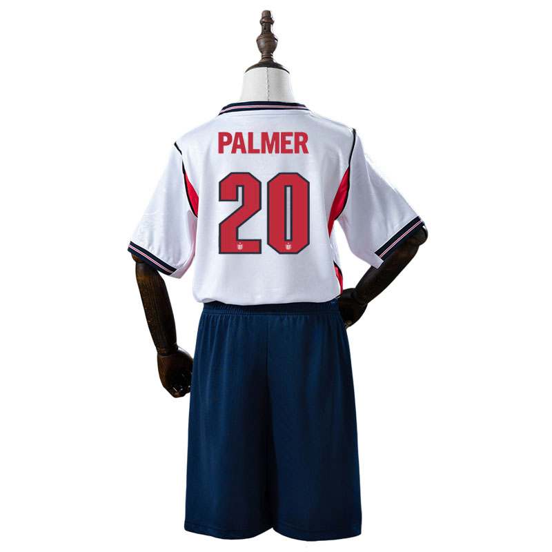 Barn fotballdrakt Palmer 20 England 2026/27 hjemmedrakt sett trøye + shorts