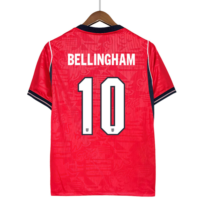 Bellingham 10 England bortedrakt VM 2026 - herre drakt rød kortermet