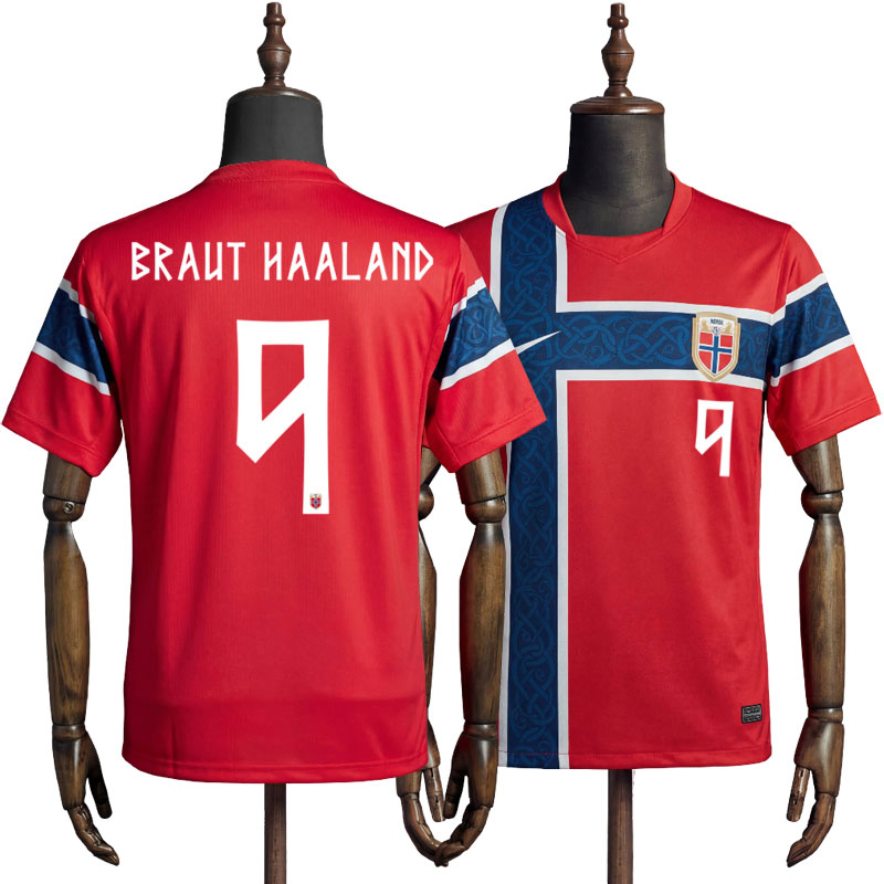 Braut Haaland 9 Norge 2026/27 hjemmedrakt herre - VM drakt