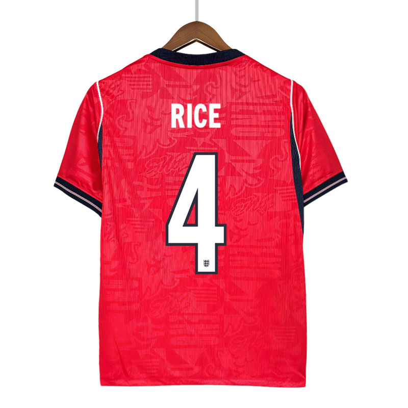 England 2026 away drakt Rice 4 – herre rød fotballdrakt VM 2026
