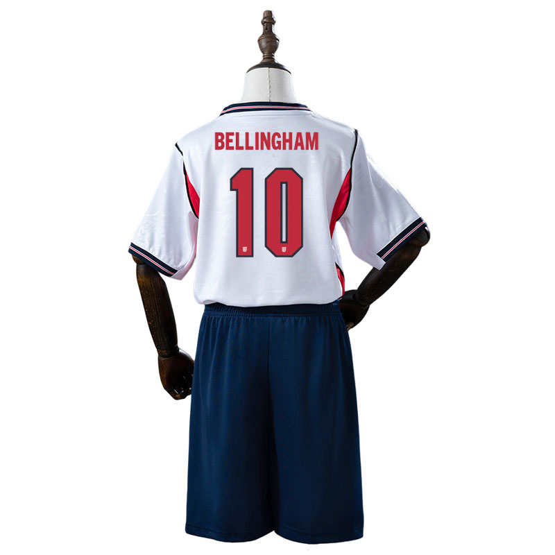 England VM 2026 drakt barn - Bellingham 10 hjemmedrakt + shorts