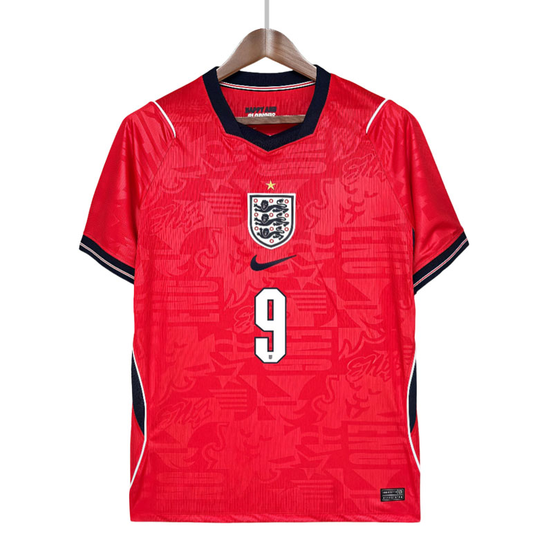 England away drakt 2026 KANE 9 – lett rød fotballdrakt herre England away drakt 2026 KANE 9 – lett rød fotballdrakt herre