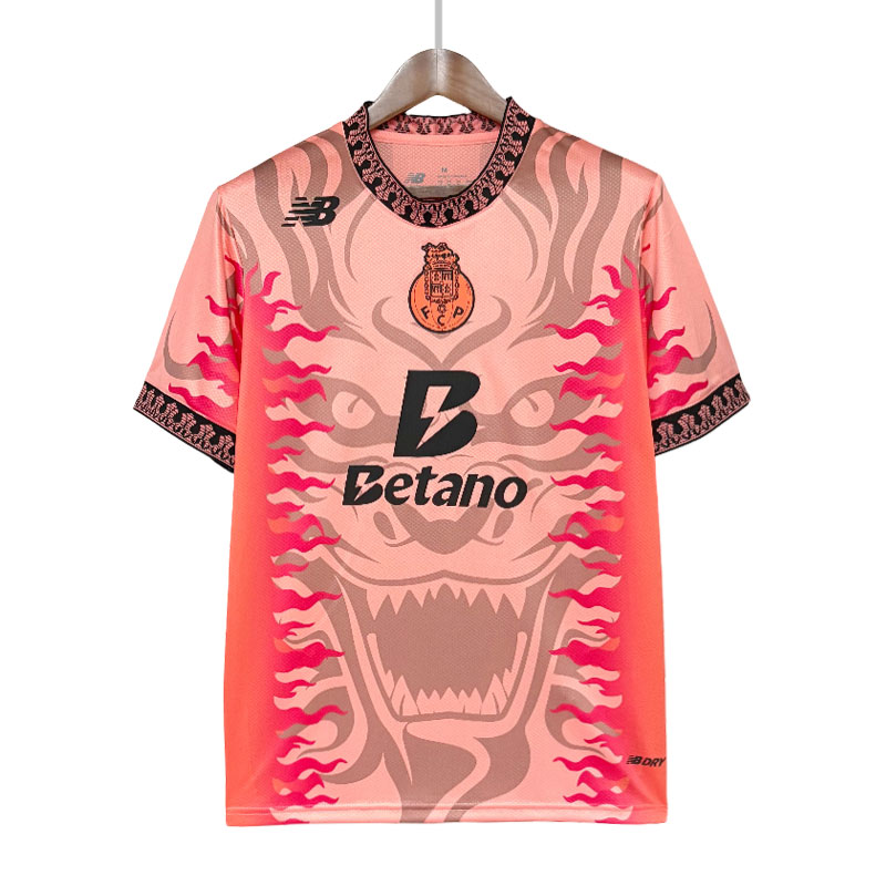 FC Porto 2026/27 spesialutgave drakt – dragedesign i rosa og rød