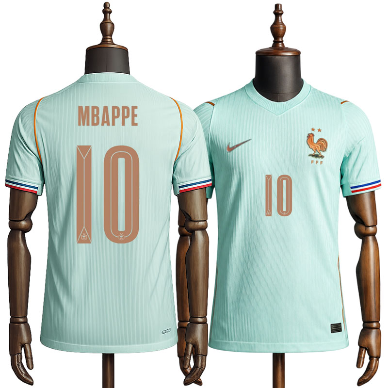 Frankrike VM 2026 bortedrakt - herre fotballdrakt med Mbappé 10 trykk