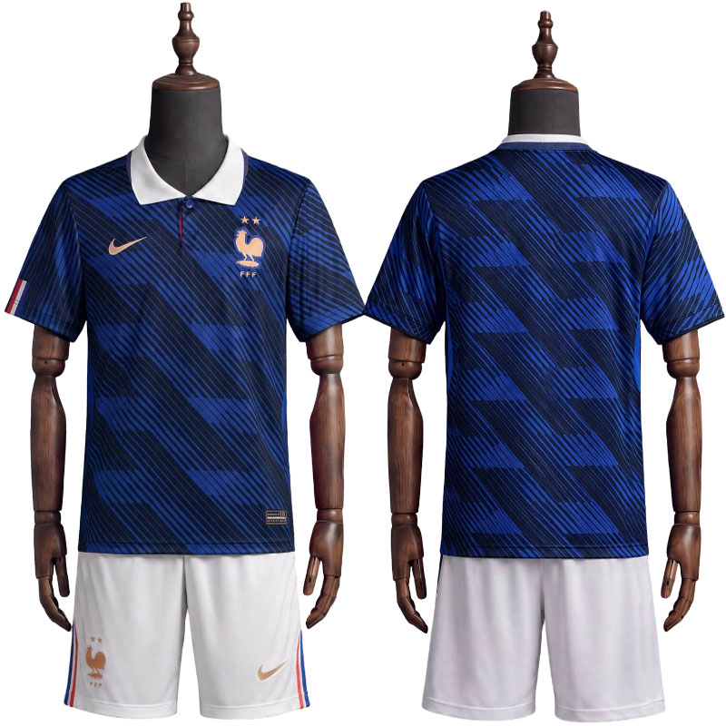 Frankrike barn drakt VM 2026 - hjemmedrakt med shorts