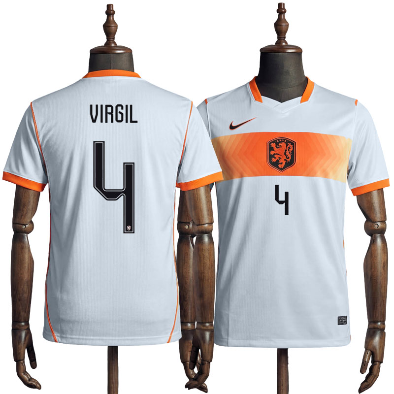 Herre Nederland bortedrakt 2026 – fotballdrakt med Virgil 4