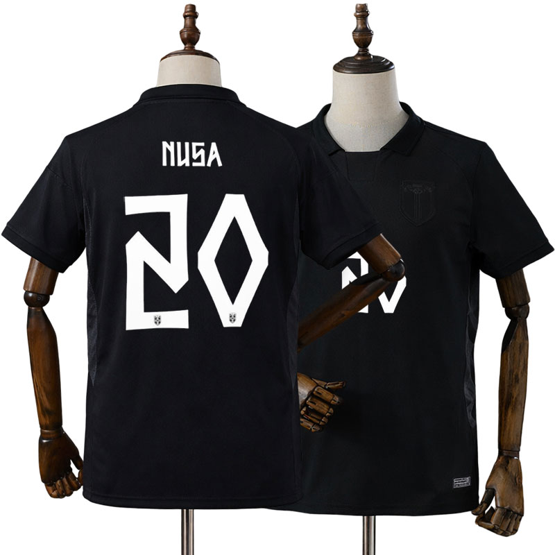 Norge 2026 VM bortedrakt herre - svart fotballdrakt Nusa 20