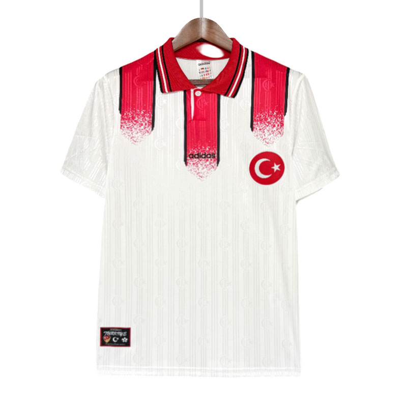 Retro Tyrkia 1996 fotballdrakt – vintage bortedrakt herre