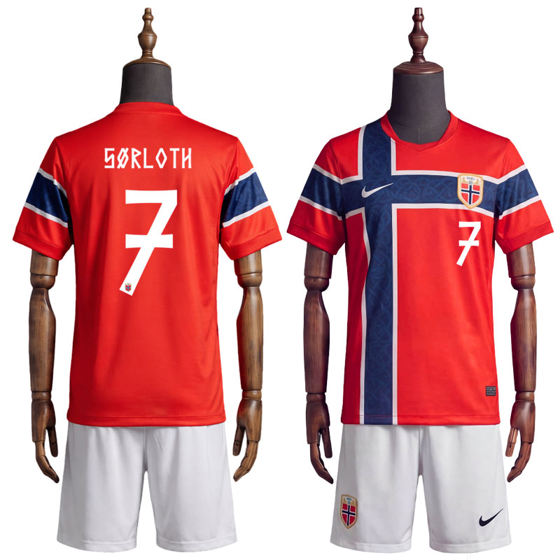 Sørloth 7 Norge 2026/27 hjemmedrakt til barn - drakt med shorts