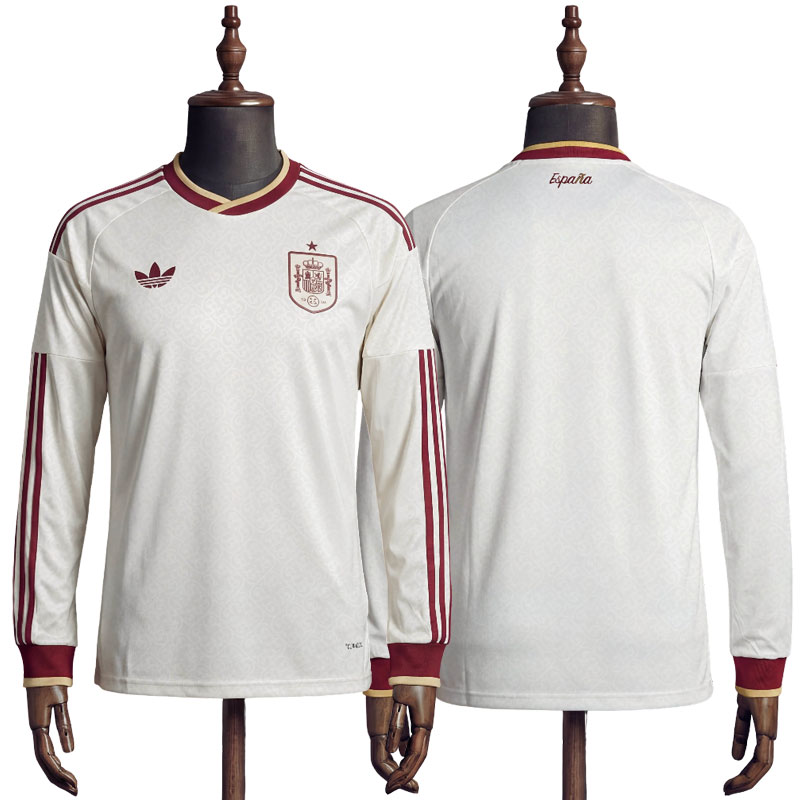 Spania bortedrakt VM 2026 langermet - herre drakt