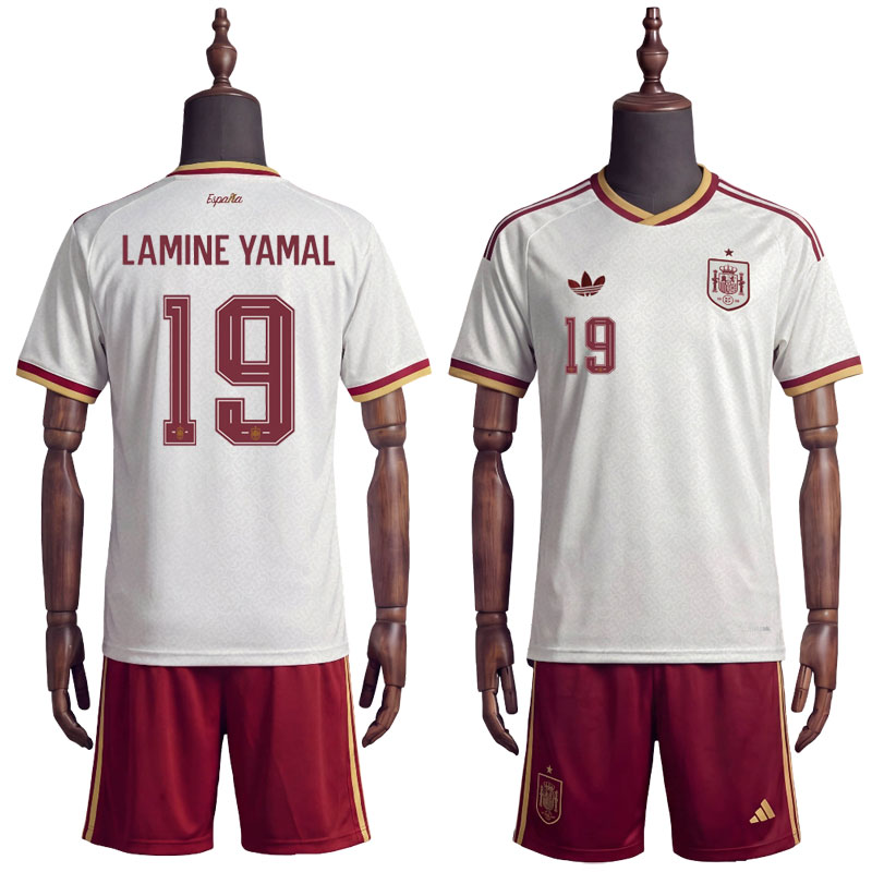 Spania drakt barn VM 2026 - Lamine Yamal 19 bortedrakt