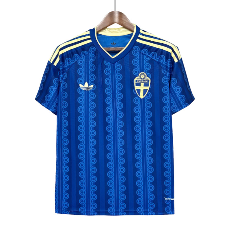 Sverige 2026/27 bortedrakt herre – blå fotballdrakt VM 2026