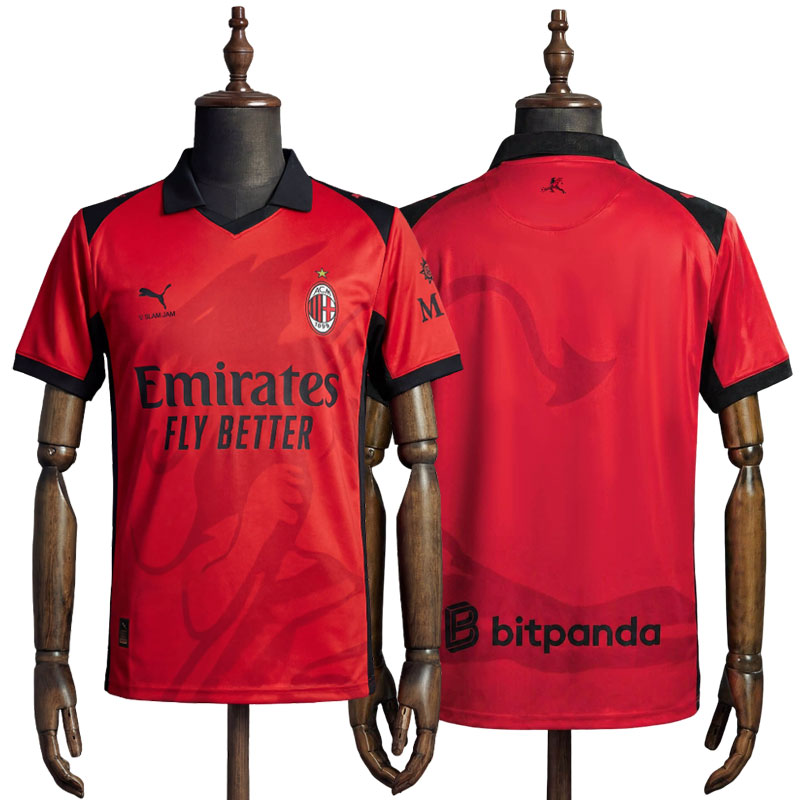 AC Milan x Slam Jam 2025/26 fjerdedrakt herre