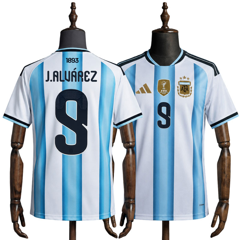 Argentina 2026 hjemmedrakt herre - med J.Alvarez 9 trykk