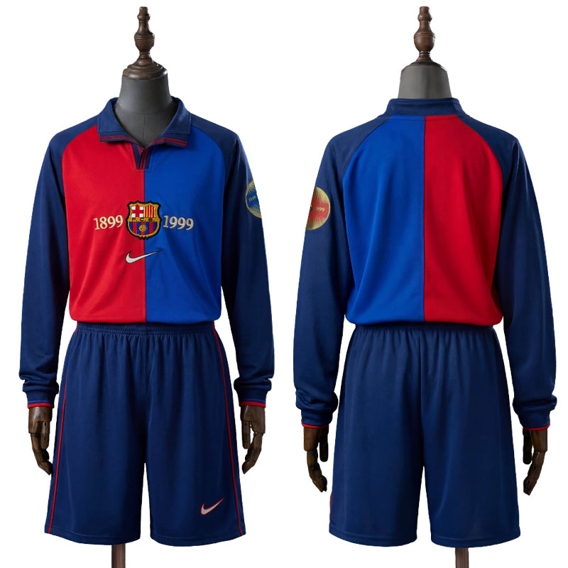 FC Barcelona barnedrakt retro - langermet 100-års jubileum